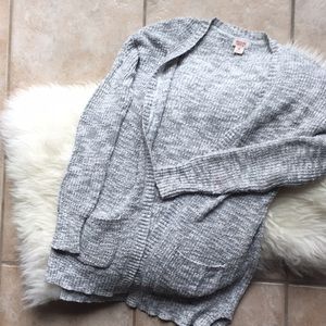Mossino Grey and White Cardigan
